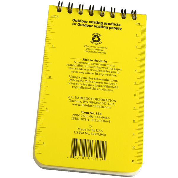 Pocet spiralhefte Ruteark 7,6 x 12,7 cm 